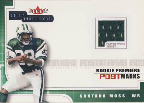2001 Hot Prospects Rookie Premiere Postmarks Jerseys #22 Santana Moss