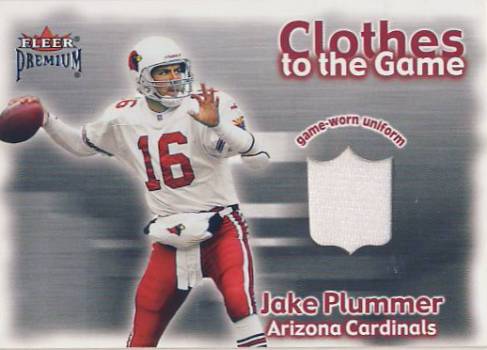 2001 Fleer Premium Clothes to the Game #16 Jake Plummer