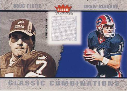 2003 Fleer Tradition Classic Combinations Memorabilia #16 Drew Bledsoe JSY/Doug Flutie