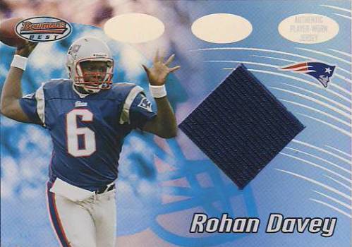 2002 Bowman's Best #101 Rohan Davey JSY RC