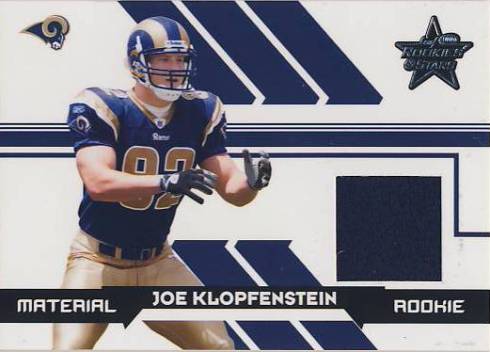 2006 Leaf Rookies and Stars #260 Joe Klopfenstein JSY RC