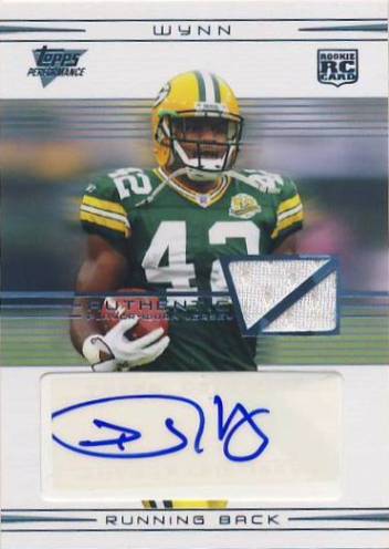 2007 Topps Performance Rookie Autographed Relics #112 DeShawn Wynn F