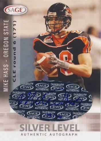2006 SAGE Autographs Silver #A22 Mike Hass/400