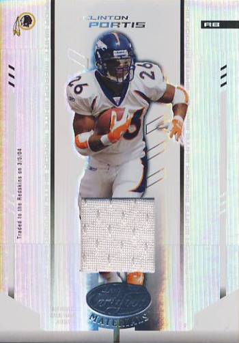2004 Leaf Certified Materials Mirror White Materials #120 Clinton Portis