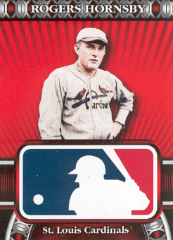 2010 Topps Logoman HTA #34 Rogers Hornsby Cardinals  