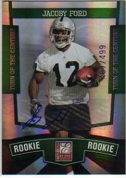 2010 Donruss Elite Turn of the Century Autographs #117 Jacoby Ford/499