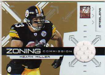 2010 Donruss Elite Zoning Commission Jerseys #6 Heath Miller/299