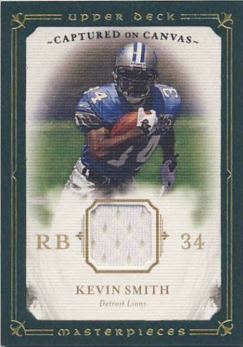 2008 UD Masterpieces Captured on Canvas Jerseys #CC42 Kevin Smith