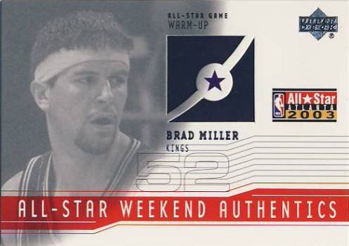 2003-04 Upper Deck All-Star Weekend Authentics #ASBM Brad Miller