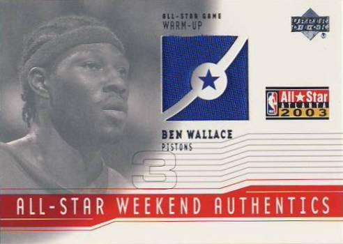 2003-04 Upper Deck All-Star Weekend Authentics #ASBW Ben Wallace