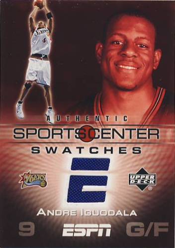 2005-06 Upper Deck ESPN Sports Center Swatches #AN Andre Iguodala