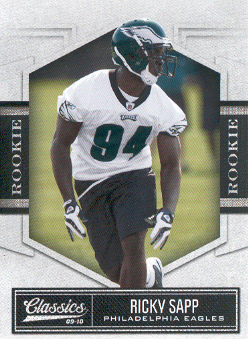 2010 Panini Classics #180 Ricky Sapp RC 508/999 Eagles  