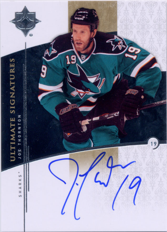 2009-10 Ultimate Collection Ultimate Signatures #USTH Joe Thornton