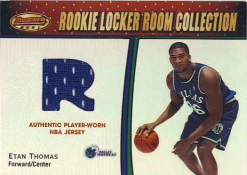 2000-01 Bowman's Best Rookie Locker Room Collection #LRCR12 Etan Thomas JSY