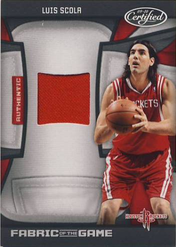 2009-10 Certified Fabric of the Game #7 Luis Scola/250