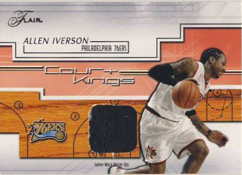 2002-03 Flair Court Kings Game Used #CKAI Allen Iverson