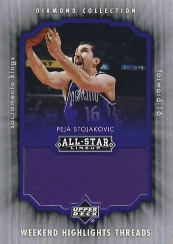 2004-05 Upper Deck All-Star Lineup Weekend Highlights Threads #PS Peja Stojakovic SP