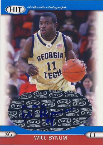 2005 SAGE HIT Autographs #A38 Will Bynum