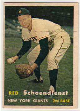 1957 Topps #154 Red Schoendienst