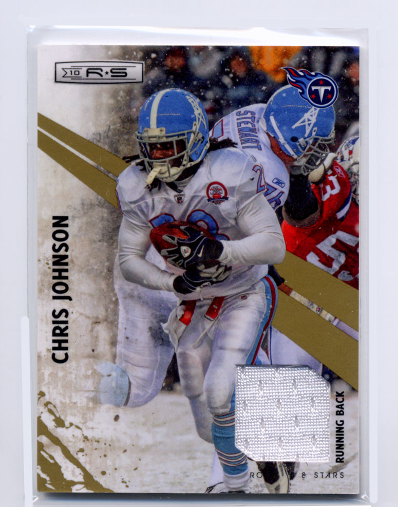 2010 Rookies and Stars Elements Materials #159 Chris Johnson/100