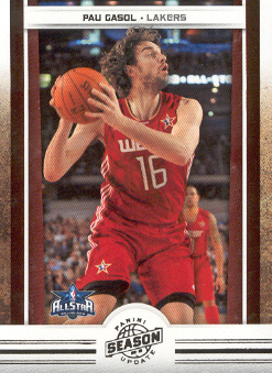 2009 10 panini season update 196 pau gasol as