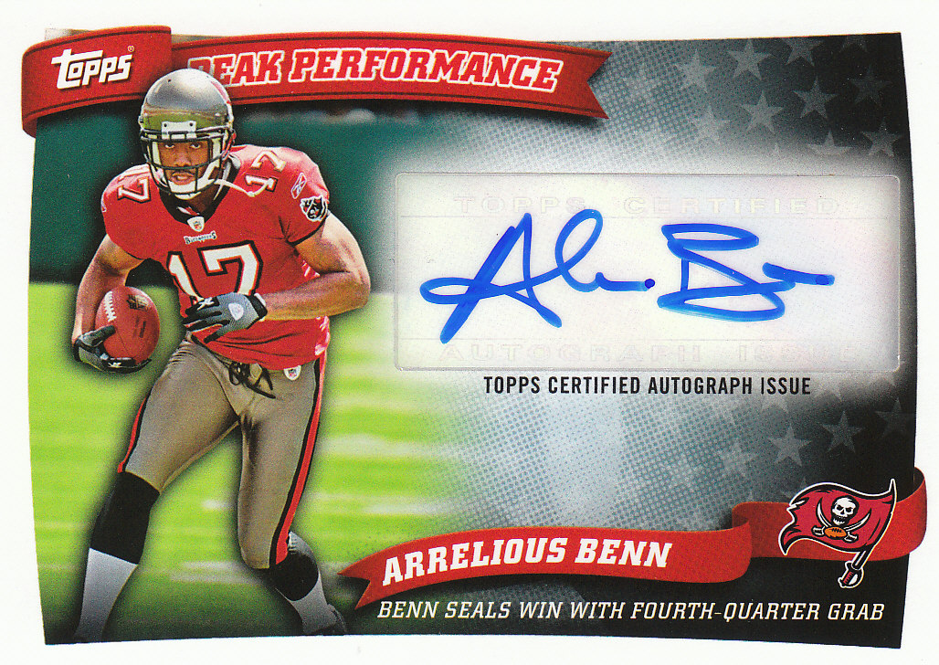 2010 Topps Football "Peak Performance" Autograph Cards - Picture 2 of 10
