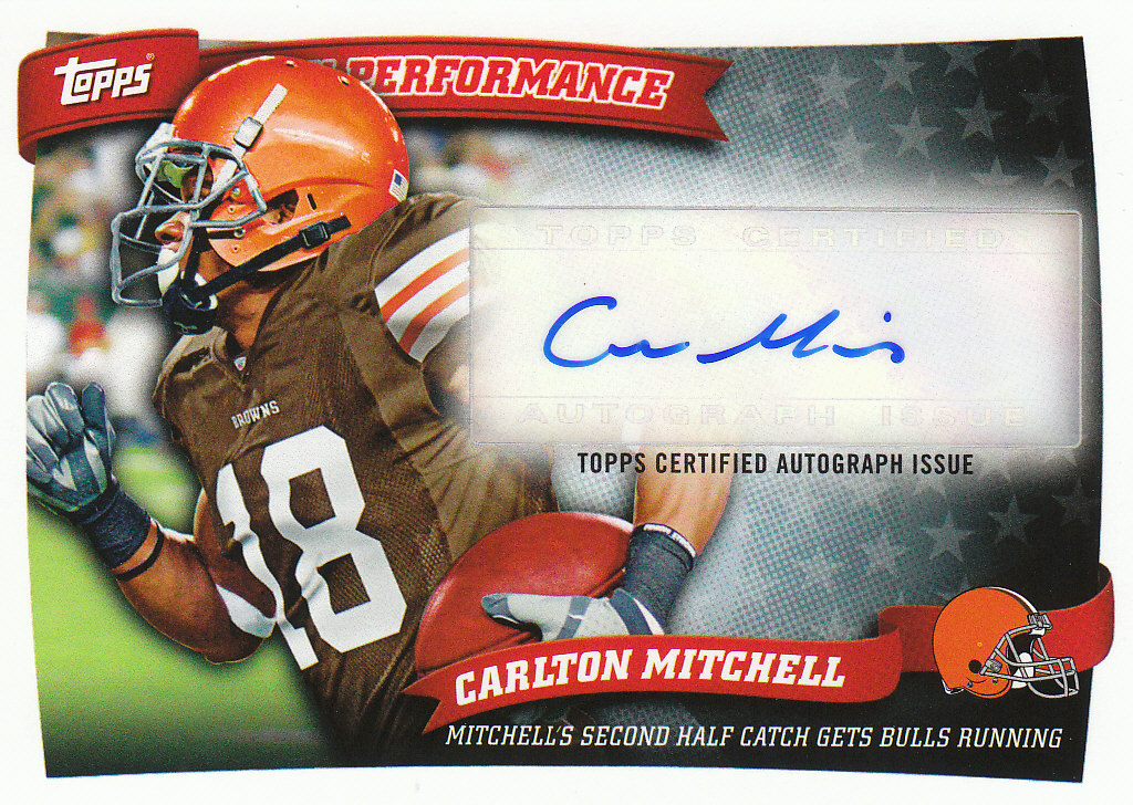 2010 Topps Football "Peak Performance" Autograph Cards - Picture 4 of 10
