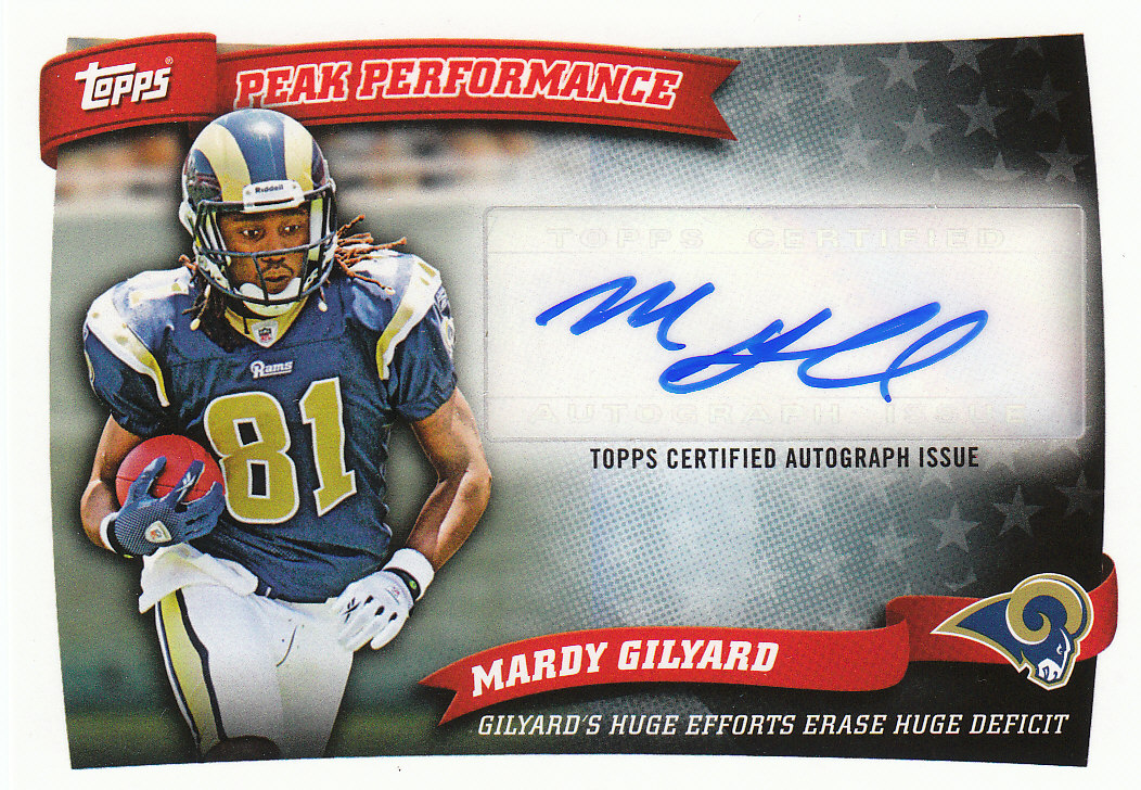 2010 Topps Football "Peak Performance" Autograph Cards - Picture 9 of 10