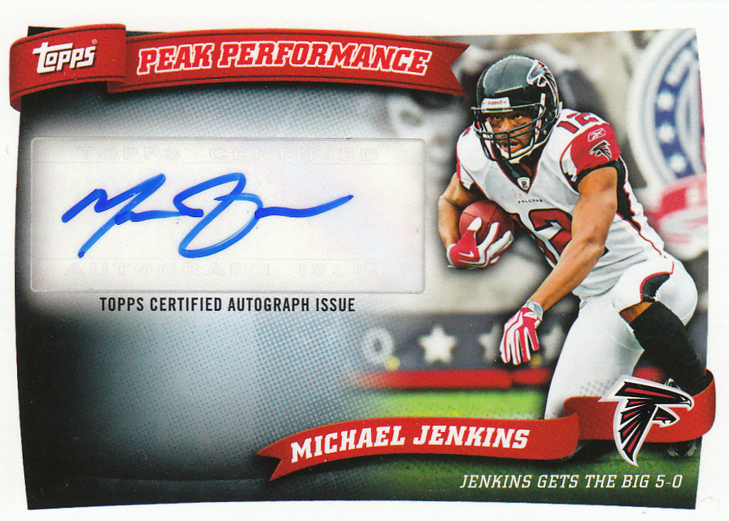 2010 Topps Football "Peak Performance" Autograph Cards - Picture 10 of 10