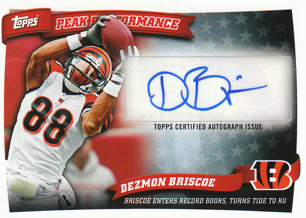 2010 Topps Football "Peak Performance" Autograph Cards - Picture 6 of 10