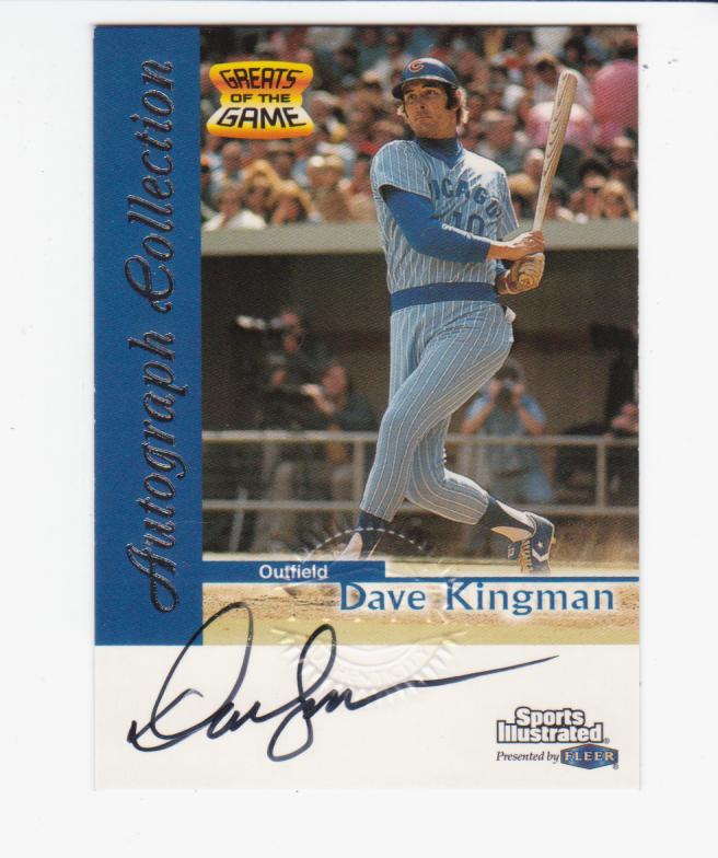 1999 Sports Illustrated Greats of the Game Autographs #40 Dave Kingman