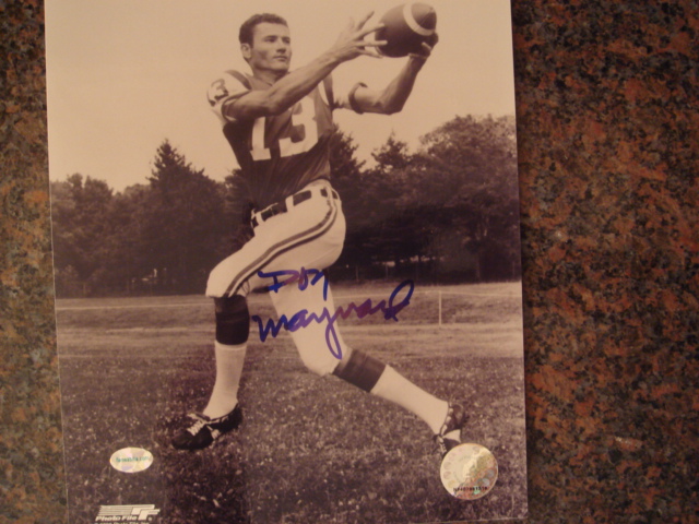 Don Maynard Autographed 8 X 10 New York Jets Picture With COA pose