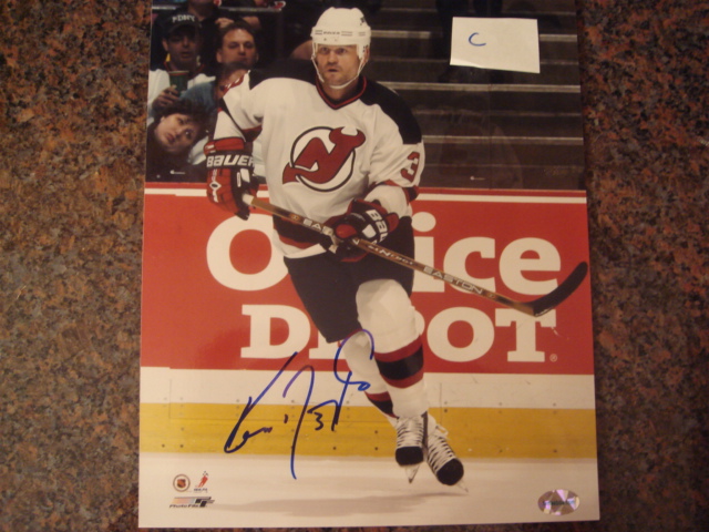 Ken Daneyko Autographed 8 X 10 New Jersey Devils Picture With COA pose C