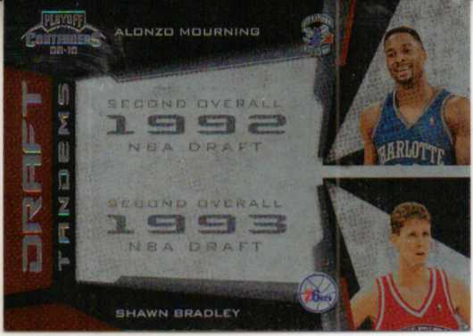 2009-10 Playoff Contenders Draft Tandems #9 Alonzo Mourning/Shawn Bradley