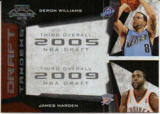 2009-10 Playoff Contenders Draft Tandems #18 Deron Williams/James Harden