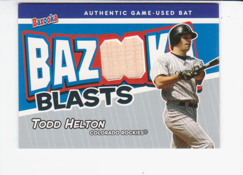 2004 Bazooka Blasts Bat Relics #TKH Todd Helton B