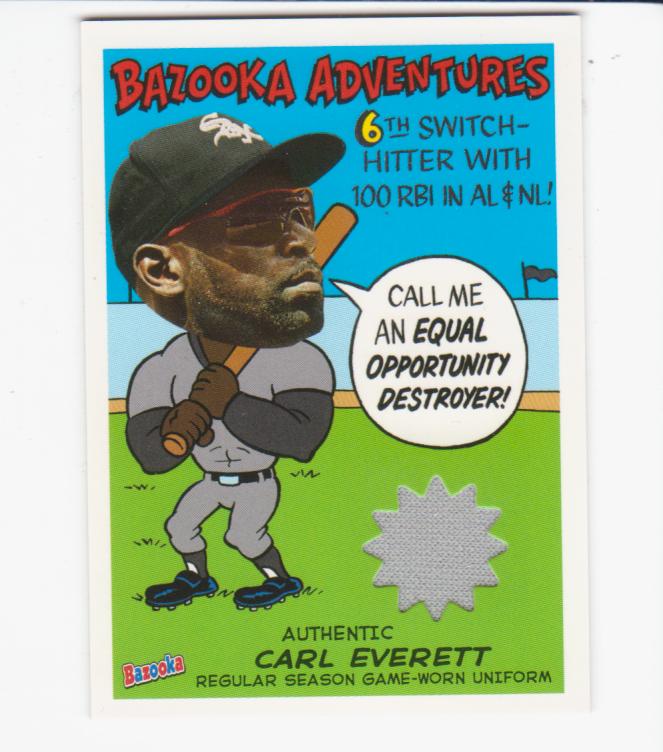 2004 Bazooka Adventures Relics #CE Carl Everett Uni D