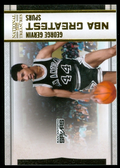 2009-10 Playoff National Treasures NBA Greatest #9 George Gervin