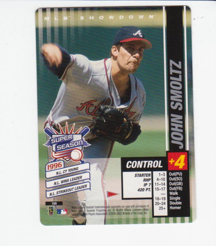 2002 MLB Showdown Pennant Run #109 John Smoltz SS