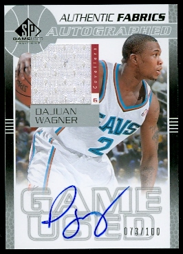 2003-04 SP Game Used Authentic Fabrics Autographs #DWAJ DaJuan Wagner