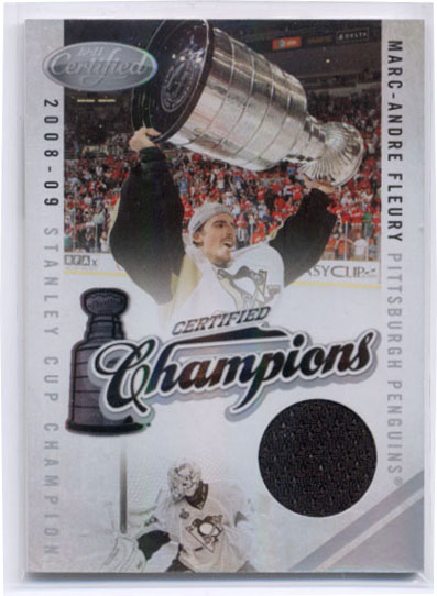 2010-11 Certified Champions Materials #6 Marc-Andre Fleury