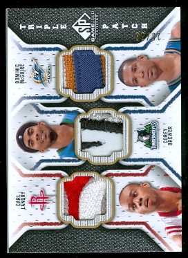 2009-10 SP Game Used Triple Patch #TPBLM Dominic McGuire/Corey Brewer/Carl Landry