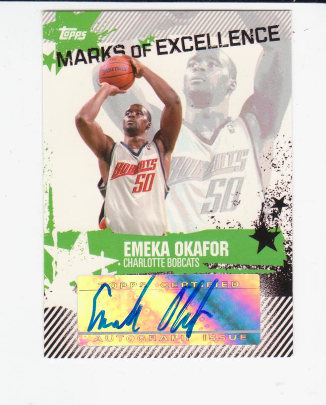 2006-07 Topps Marks of Excellence #EO Emeka Okafor D