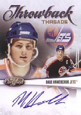 2010-11 Certified Throwback Threads Autographs #2 Dale Hawerchuk