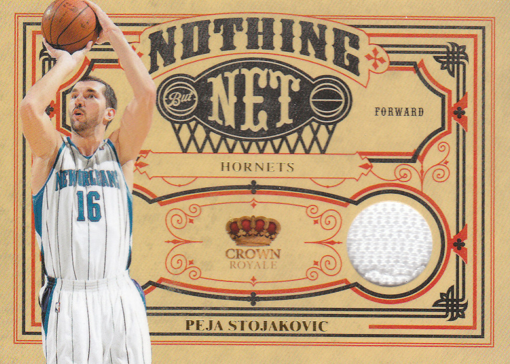 2009-10 Crown Royale Nothing But Net Materials #4 Peja Stojakovic/499