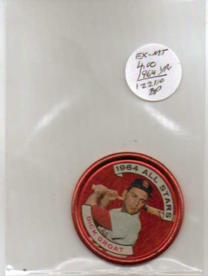 1964 Topps Coins #147 Dick Groat AS