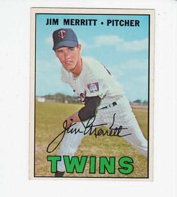 1967 Topps #523 Jim Merritt