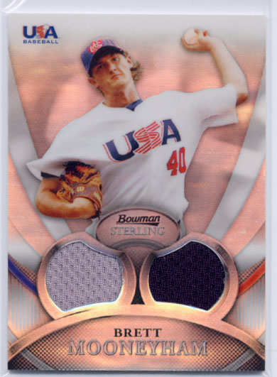 2010 Bowman Sterling USA Baseball Relics Refractors #USAR35 Brett Mooneyham