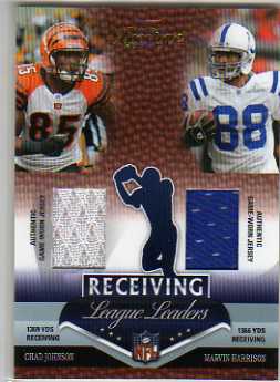 2007 Playoff Prestige League Leaders Materials #23 Chad Johnson/Marvin ...