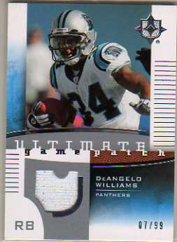 2007 Ultimate Collection Game Patches #UGPDW DeAngelo Williams